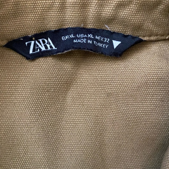 Zara Cargo Utility Style Crop Jacket XL - Picture 3 of 5